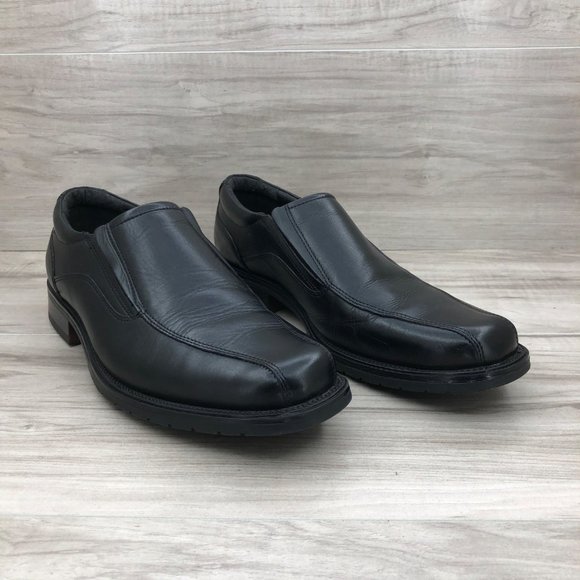 Franco Fortini Loafers Mens 9.5M Keith Black Leather Slip On Shoes main image 5